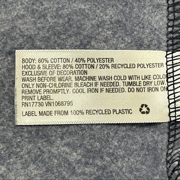 Zip Hoodie Blue and Gray Boys 2T - Picture 6 of 6